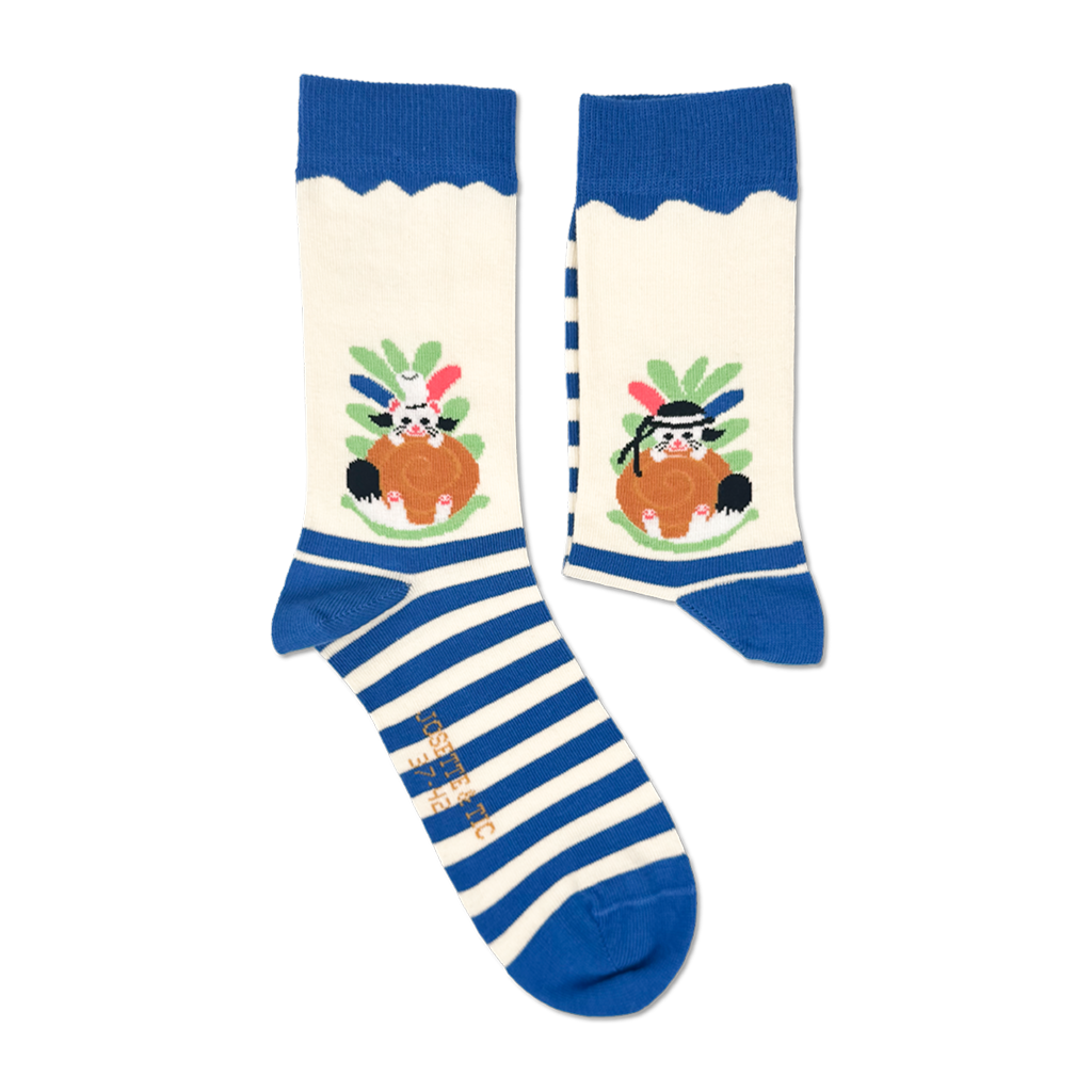 pas d'bol chaussettes fantaisie coton bio josette & tic packshot